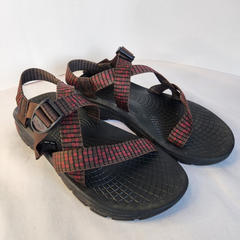Chaco Adjustable Outdoor Hiking Sports Sandals Red Brown Z/Volv J106589 Mens 12